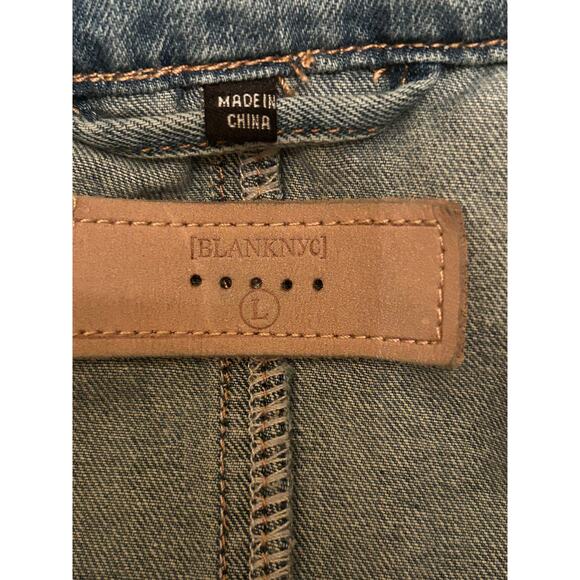 BlankNYC Denim Mini Dress Size L - Picture 3 of 7